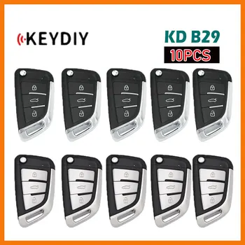 10pcs KEYDIY KD B29 Метални 3 бутона Многофункционален дистанционен ключ за KD900 / KD-X2 / KD-MAX Ключов програмист KD B серия дистанционно управление