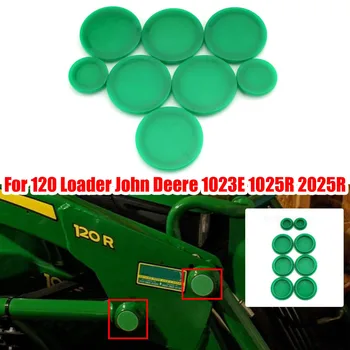 8pcs Компактен трактор грес капачки обтекател болтове капачка капак комплект за John Deere 1023E 1025R 2025R трактор 120 декор аксесоари