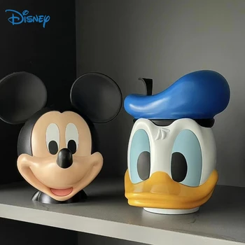 Disney Cartoon Kawai Figure Мики Маус Piggy Bank Сладък кутия за пари Декоративни творчески настолни орнаменти Детски подаръци за рожден ден Играчка