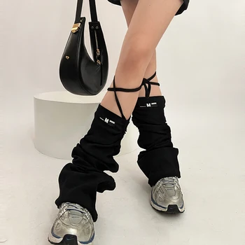 Жените ретро подгряване на краката еластична превръзка разкроени коляното високи чорапи естетически ботуши маншети за улично облекло дрехи аксесоари гореща продажба