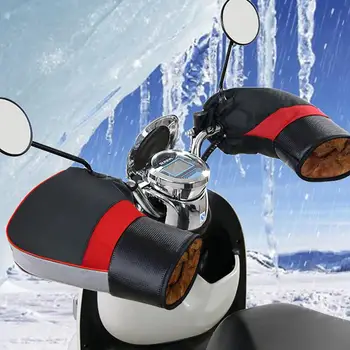 Мотоциклетист комплект топла зимна батерия кола ръкавици предното стъкло ветроупорен топъл комплект удебелена скутер дръжка комплект консумативи за пътуване