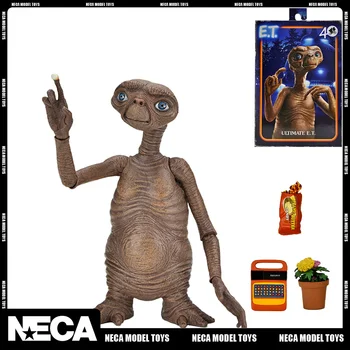 Оригинал NECA 55076 E.T. Извънземен 40-та годишнина Ultimate ET 7 инчов действие фигура модел играчка кукла Коледа подарък