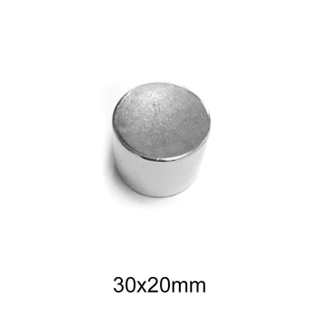 1/2/3PCS 30x20 mm Силен цилиндър Редки Земята магнит 30mmX20mm кръгли неодимови магнити 30x20mm Big Magnet Disc 30 * 20 mm N35