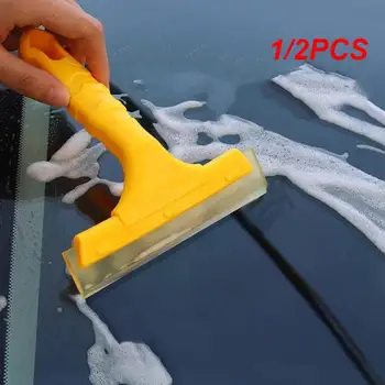 1/2PCS Силиконова вода за чистачки за кола Острие Чистач на сапун за превозни средства Почистващ препарат за автоматично измиване на прозорци на предното стъкло Почистване