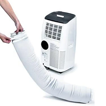 1 Piece Климатик Вентилационна тръба Изолационен капак Сив полиестер Мобилен капак за маркуч за климатизация