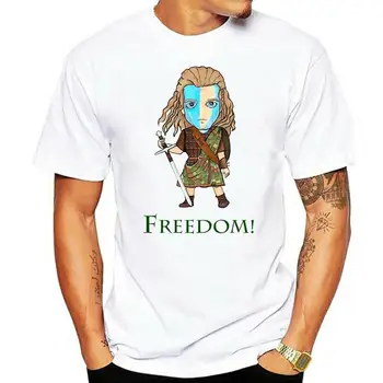 100% памук O-образно деколте персонализирана щампа тениска Мъжка тениска Freedom - Дамска тениска William Wallace