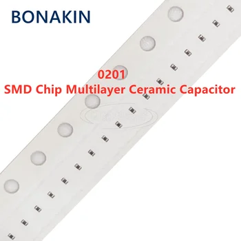 100PCS 0201 68PF 50V ±5% 680J C0G NPO SMD чип многослоен керамичен кондензатор