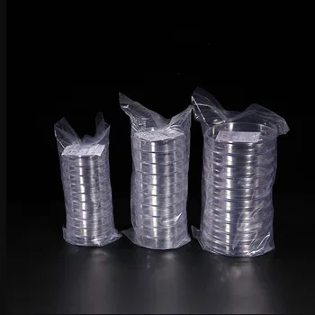  10pieces / пакет Lab 60mm / 70mm / 90mm еднократна пластмасова петриева чиния лабораторно оборудване култура ястие