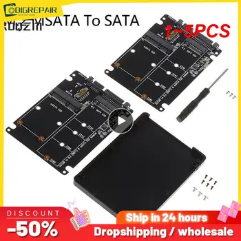 1~5PCS 60Gbps към M2 NGFF SATA SSD MSATA SSD адаптер MSATA към SATA M.2 NGFF към SATA твърд диск адаптер съвет