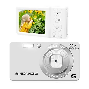 2.7 инча HD цифрова видеокамера 4K 56MP цифров фокус цифров фотоапарат 56 милиона пиксела 20X цифрово увеличение камера