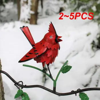  2 ~ 5PCS гореща продажба метални птици орнамент подаръци за приятели съседи трайни градина декорация анти ръжда вътрешен открит орнамент износване