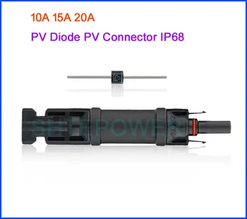 2pcs 20A 15A 10A PV диод PV конектор IP68 водоустойчиви диоди 10SQ045 15SQ045 20SQ045 Слънчев панел Паралелна защита на връзката