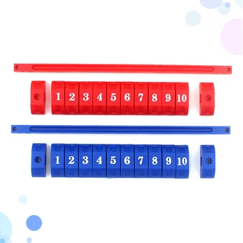 2pcs точкуване резултат вратар маркер синьо червено 10 номера точкуване единици за футбол маса джаги
