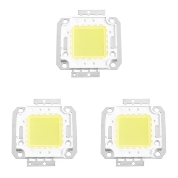  3X квадратна форма бяла DC светлина лампа COB SMD LED модул чип 30-36V 20W