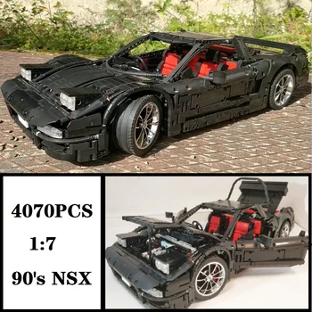 4070PCS 90's Honda NSX 1:7 MOC-30093 Класически супер кола сграда блок тухли DIY играчки за деца подаръци момче 6 цилиндров двигател играчка