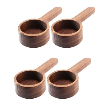 4Pcs дървена мерителна лъжица комплект кухненски мерителни лъжици чай кафе лъжичка захар подправка мярка лъжица измервателен инструмент