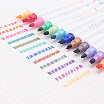6 Промяна на цвета Създатели на маркери, маркери за маркери, разнообразни цветове Промяна на маркери за детски дневник Карикатура DIY бележка