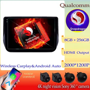 Android13 Qualcomm Snapdragon Car Radio за Hyundai H1 Grand Starex 2017 2018 Мултимедиен плейър Навигация GPS стерео главата единица