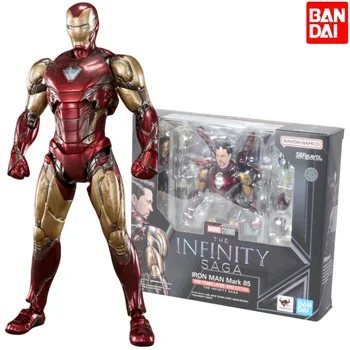Bandai S.h.figuarts Marvel Thanos Iron Man Mark 85 5th 2023 Edition (The Infinity Saga) Екшън фигура колекционерска играчка подарък