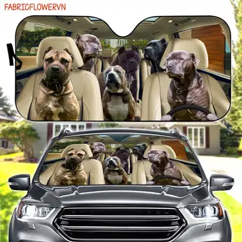 Bandog Car Sunshade, Bandog Car Decoration, Bandog Windshield, Dog Lovers, Dog Car Sunshade, Подарък за мама, Подарък за татко