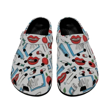Beliodome Дамски чехли Външни сандали за жени Сабо Начало Плоски зъболекарски обувки Чехли Плажни градински обувки Ежедневни джапанки
