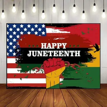 Black Pride Background Photo Juneteenth Birthday Decoration February Festival Holiday Party Baby Shower Banner Star Background