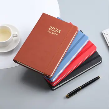 Creative 2024 A5Diary Notepad 12 месеца за изпълнение Планировчик на списъци Бележник Програма за планиране на дневен ред Бизнес инструмент Преносими канцеларски материали