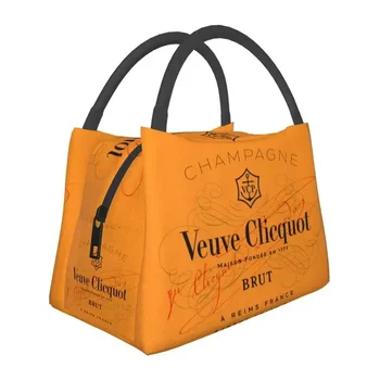 Custom Clicquot шампанско обяд чанти мъже жени VCP топло охладител изолирани обяд кутии за пикник къмпинг работа пътуване