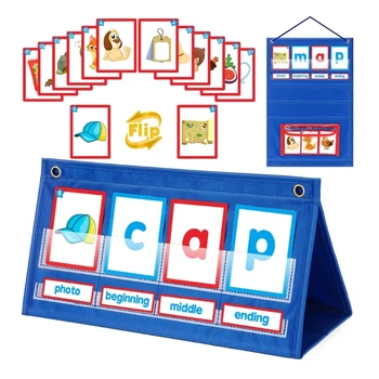 CVC Word Builder Desktop Pocket Chart Set за предучилищна детска градина Класна стая Най-високо качество