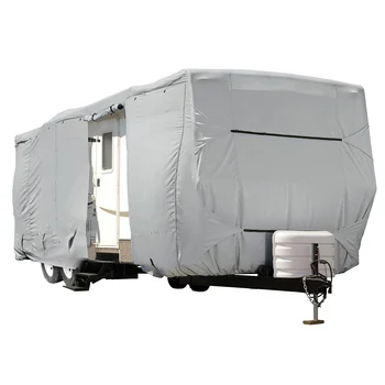 DE0618 Premium водоустойчив 600D Oxford Travel Trailer Cover 27'-30' RV Caravan Cover за аксесоари за кемпери