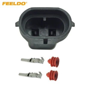 FEELDO 50Pcs автомобилни мъжки HID конектори за крушки за фарове за H8 H9 H11 880 881 LED / HID светлини #FD-1866