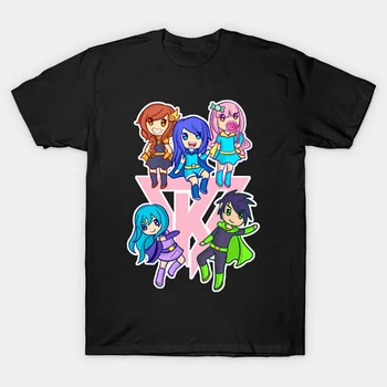 Funneh And The Krew Pink T - Риза Нейната Funneh T Shirt Funneh Merch Stampylonghead Funneh Krew Funneh Cake Draco Funneh