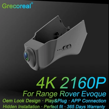 Grecoreal Car Dash Camera Front Dual Dash Cam 4K Wifi Dashcam за Land Rover Evoque L538 L551 2023 2022 2021 2020 2019 2018 2017