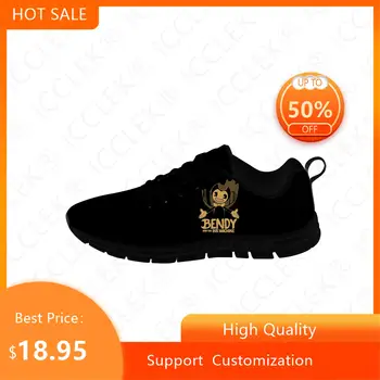 Hot Cartoon Cool Bendy Sports Shoes Mens Womens Teenager Sneakers Casual Custom High Quality Couple Shoes Black Running Shoe