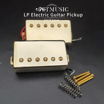 Humbucker електрическа китара пикап злато врата мост пикап за LP стил електрическа китара месинг капак Guitarra пикап