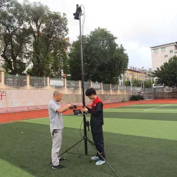Jianmei 8M въглеродни влакна видео заснемане рамка рокер рамо кран висока надморска височина полюс въздушна фотография на открито стрелба лампа holde