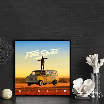 Khalid Free Spirit Музикален албум Обложка Плакат Платно Арт Печат Начало Декор Стенопис ( Без рамка )