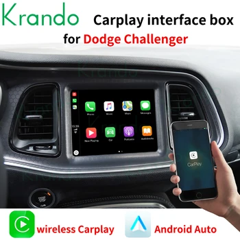 Krando Безжична CarPlay Intereface кутия за Dodge Challenger Android Auto Support Mobile Application Control Online Music