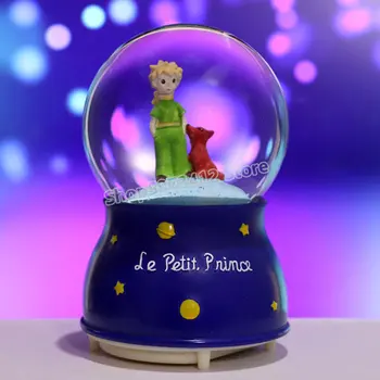 Le Petit Prince Music Box Малкият принц Начало Декор Фигурки Хол Декорация Карикатура Кристали Украшение Подарък за рожден ден