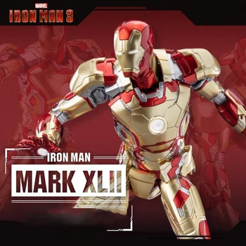 Marvel Iron Man Iron Anime E-модел Спайдърмен Модел Фигура Декорация Мащаб Действие Сглобена статична колекция за подарък за детска играчка