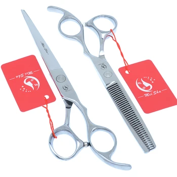 Meisha 7.0 инчови професионални ножици за домашни любимци за оформяне на кучета фризьорство подстригване на косата изтъняване ножици за домашни любимци подстригване на коса A0128A