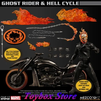 Mezco 1/12 Ghost Rider Колекционерски модел Marvel Movie Super Villain Оригинална симулация 6