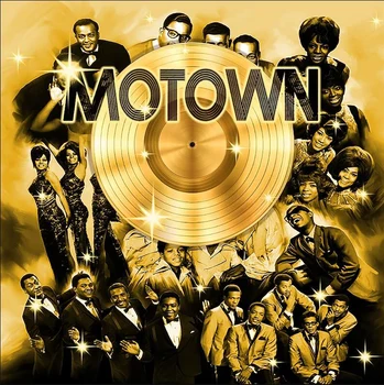 Motown Gold Event Диско музика Запис на афроамериканци Декори за рожден ден парти фотография студио фон