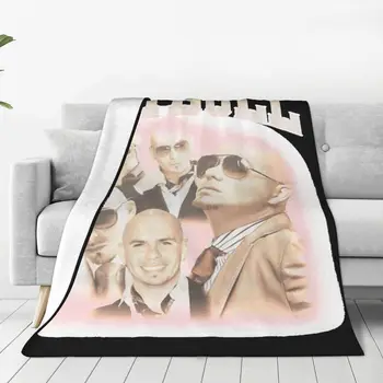 Mr. Worldwide Pitbull фланела одеяла страхотно хвърлят одеяла за дома хотел диван 150 * 125 см
