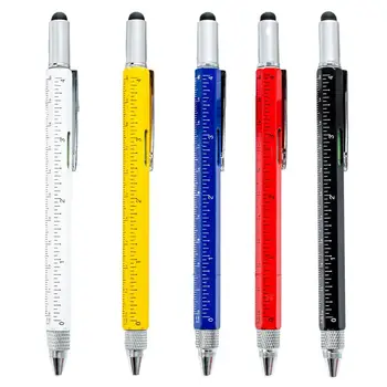 Multitool Pen 6 в 1 преносим метален инструмент писалка