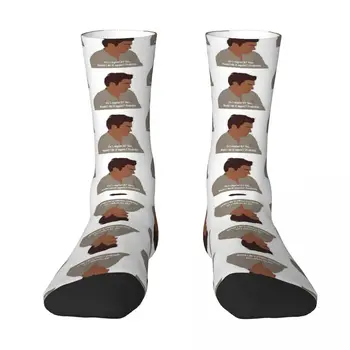 Nick Miller Цитат Чорапи Harajuku Супер меки чорапи Всички сезонни дълги чорапи Аксесоари за мъжки женски подаръци