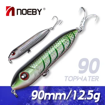 Noeby Topwater Pencil Fishing Lure 90mm 12.5g Floating Stickbait Wobblers Surface Walker Swimbait Hard Bait Bass Fishing Tackle