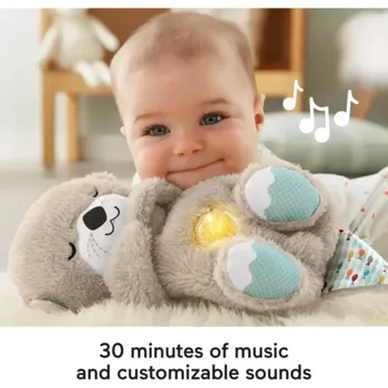 Schlummerotter сън бебе плюшени играчки за новородено бебе бебе малко агне плюшени подарък дишане Schlummer видра музика умилостивяване играчки