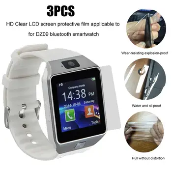 Screen Protector Film Screen Protector 3Pcs / Set High Clarity Clear LCD филми за DZ09 Bluetooth-съвместим Smart Watch