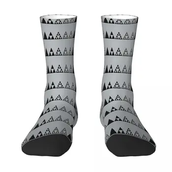 Sierpinski триъгълник математика фрактал математика чорап чорапи мъже жени полиестер чорапи адаптивни смешно